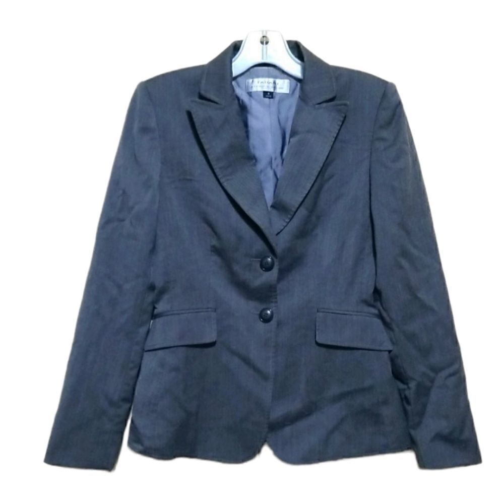 TAHARI Gray Blazer Sz 2